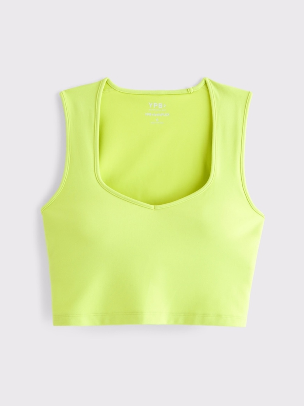 NWT Abercrombie & Fitch YPB studioFLEX Portrait Tank in Lime Size Small